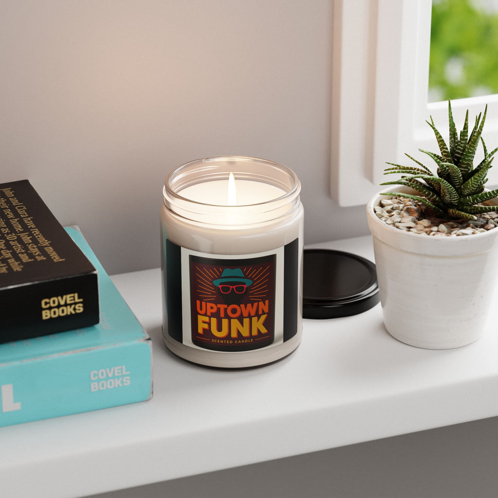 Uptown Funk Scented Soy Candle — 9oz Retro Music-Themed Jar Candle