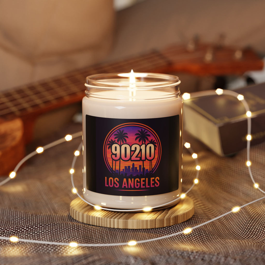 Los Angeles 90210 Soy Candle — Tropical Sunset Scented 9oz Jar