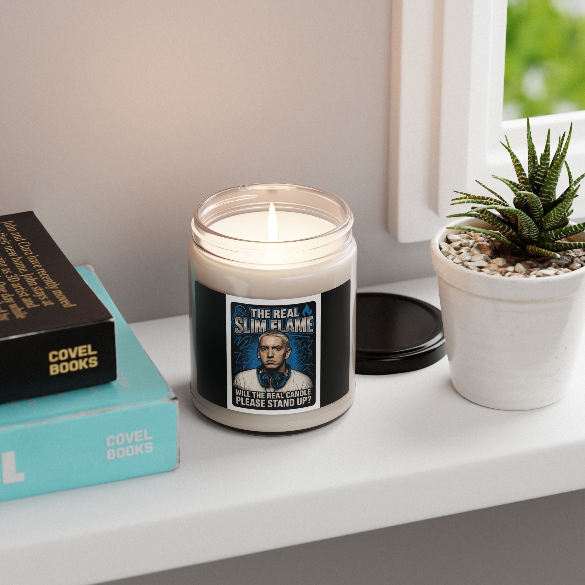 'The Real Slim Flame' Scented Soy Candle – 9oz Novelty Candle