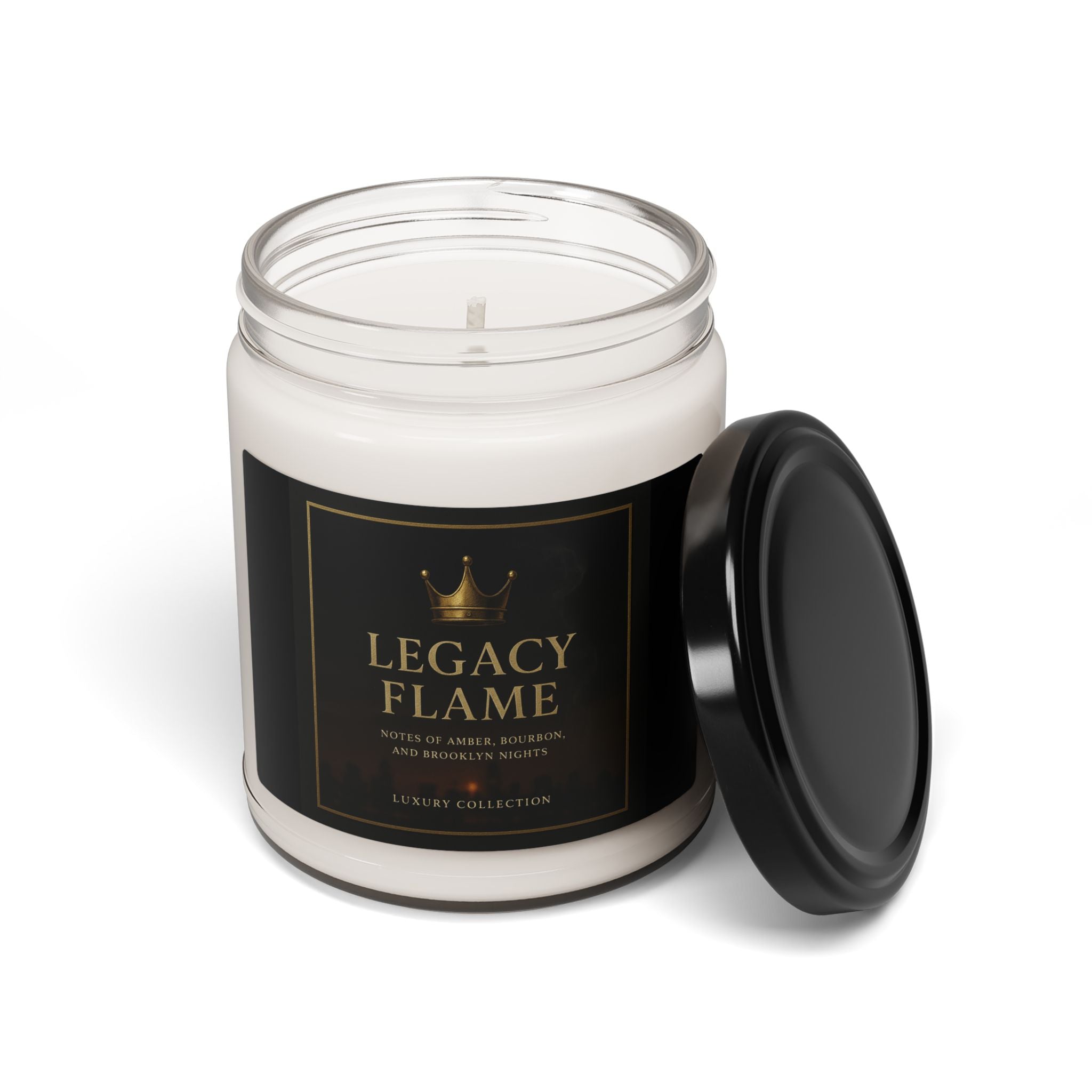 LA Nights Soy Candle — "Legacy Flame" Notorious B.I.G inspired Luxury Scented Jar (9 oz)