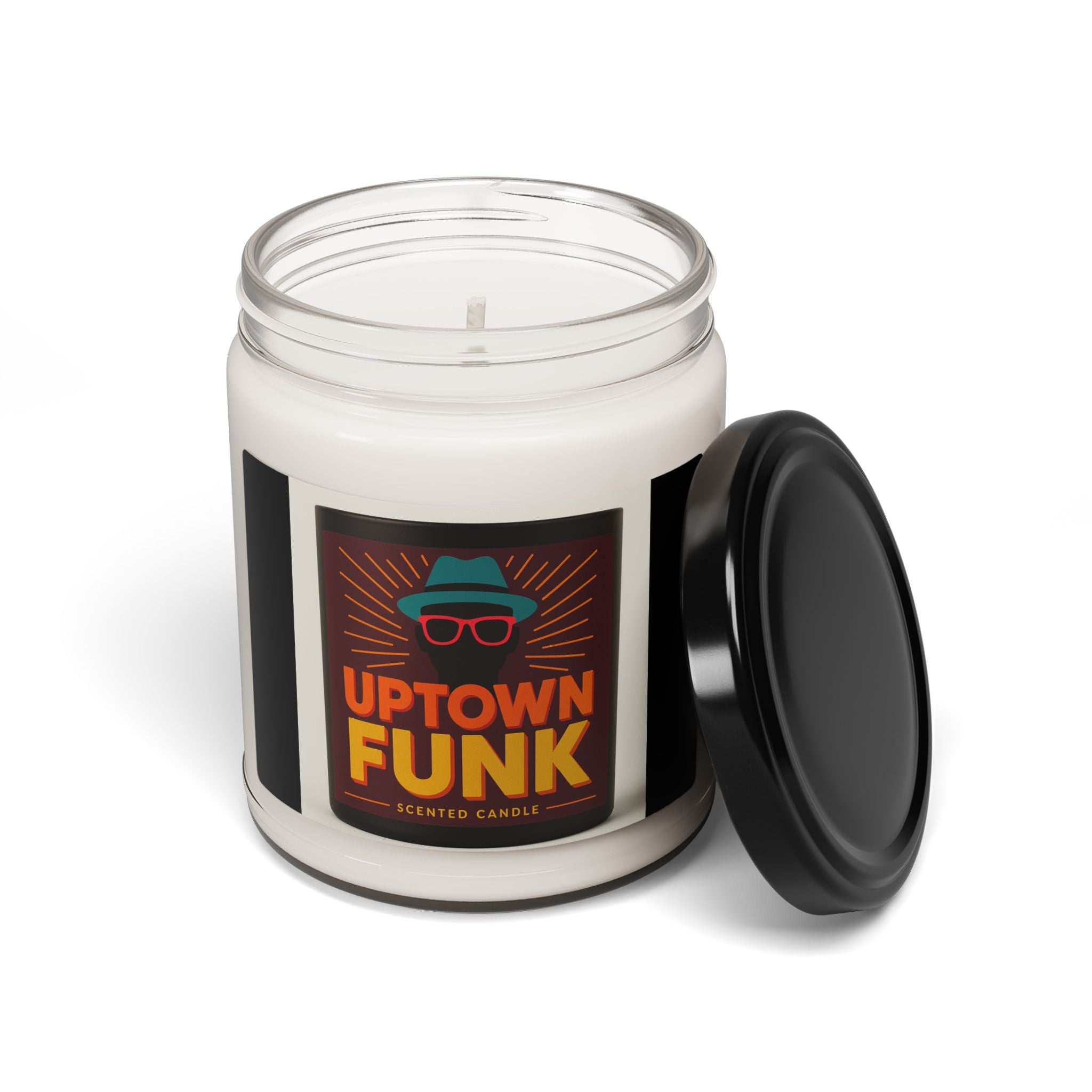 Uptown Funk Scented Soy Candle — 9oz Retro Music-Themed Jar Candle