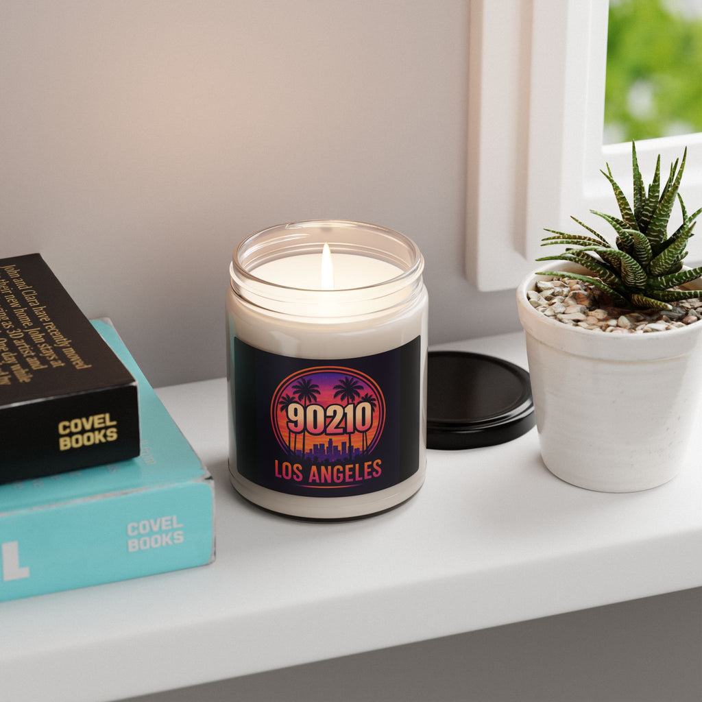 Los Angeles 90210 Soy Candle — Tropical Sunset Scented 9oz Jar