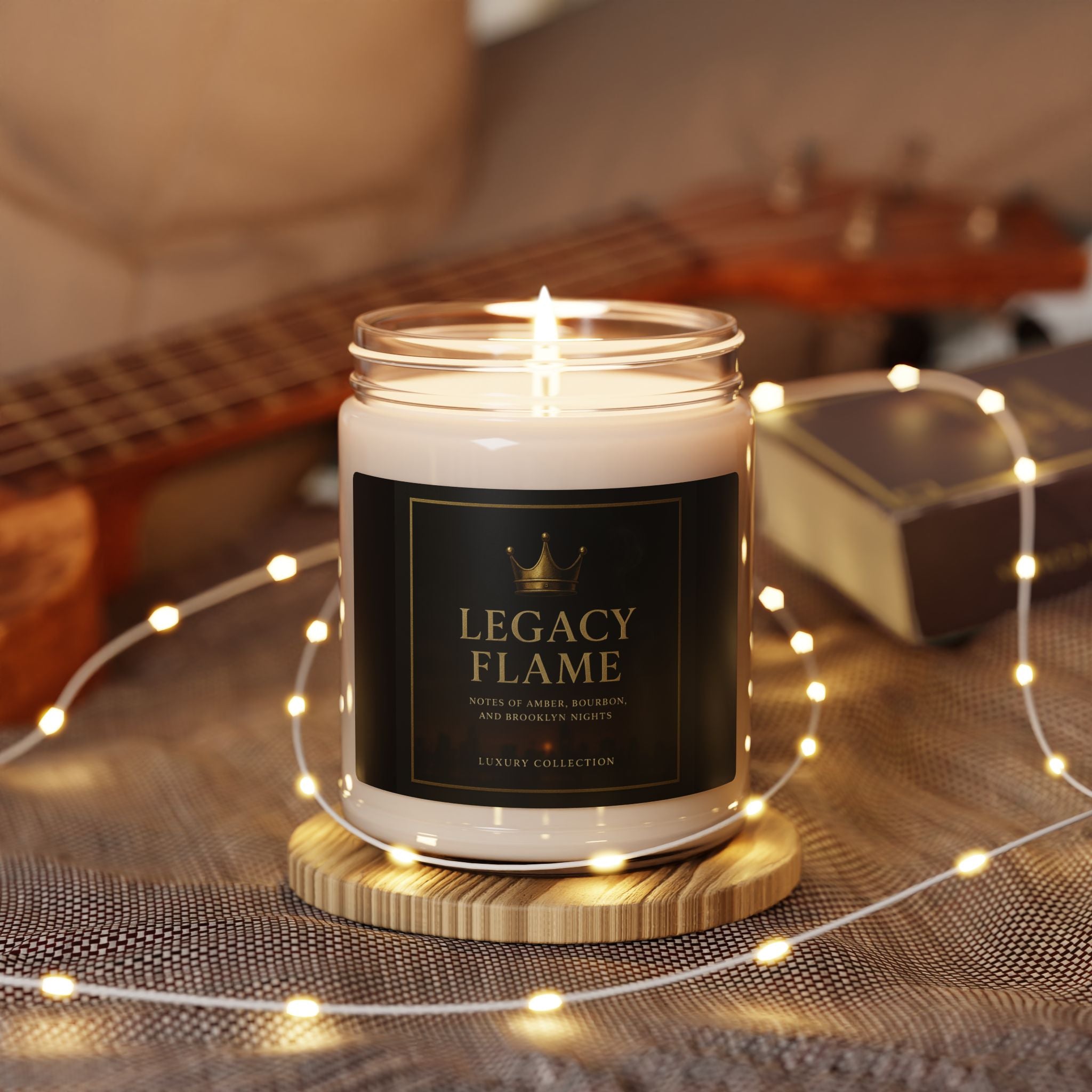LA Nights Soy Candle — "Legacy Flame" Notorious B.I.G inspired Luxury Scented Jar (9 oz)