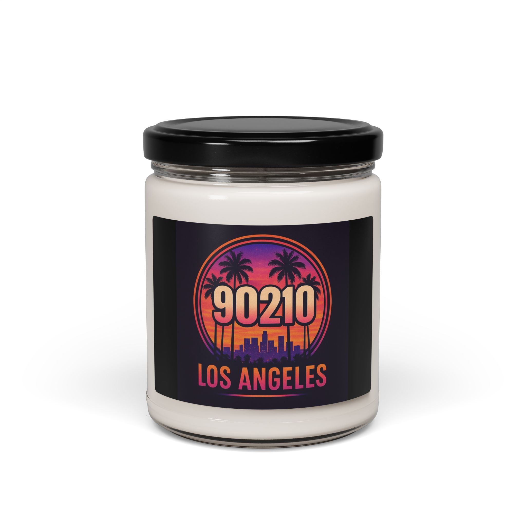 Los Angeles 90210 Soy Candle — Tropical Sunset Scented 9oz Jar